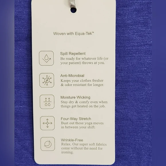 NWT Mandala Very Peri Underscrub Top - Picture 5 of 5